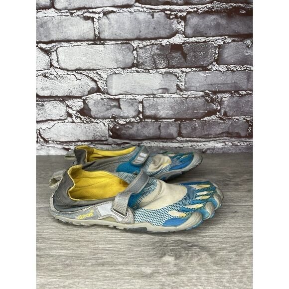 VIBRAM FiveFingers Gray Blue Textile Barefoot Running Shoes Women’s 38EU/7.5M US - Picture 11 of 16